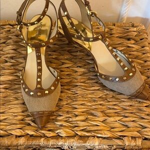 Michael Kors Brown Studded Women's Shoes